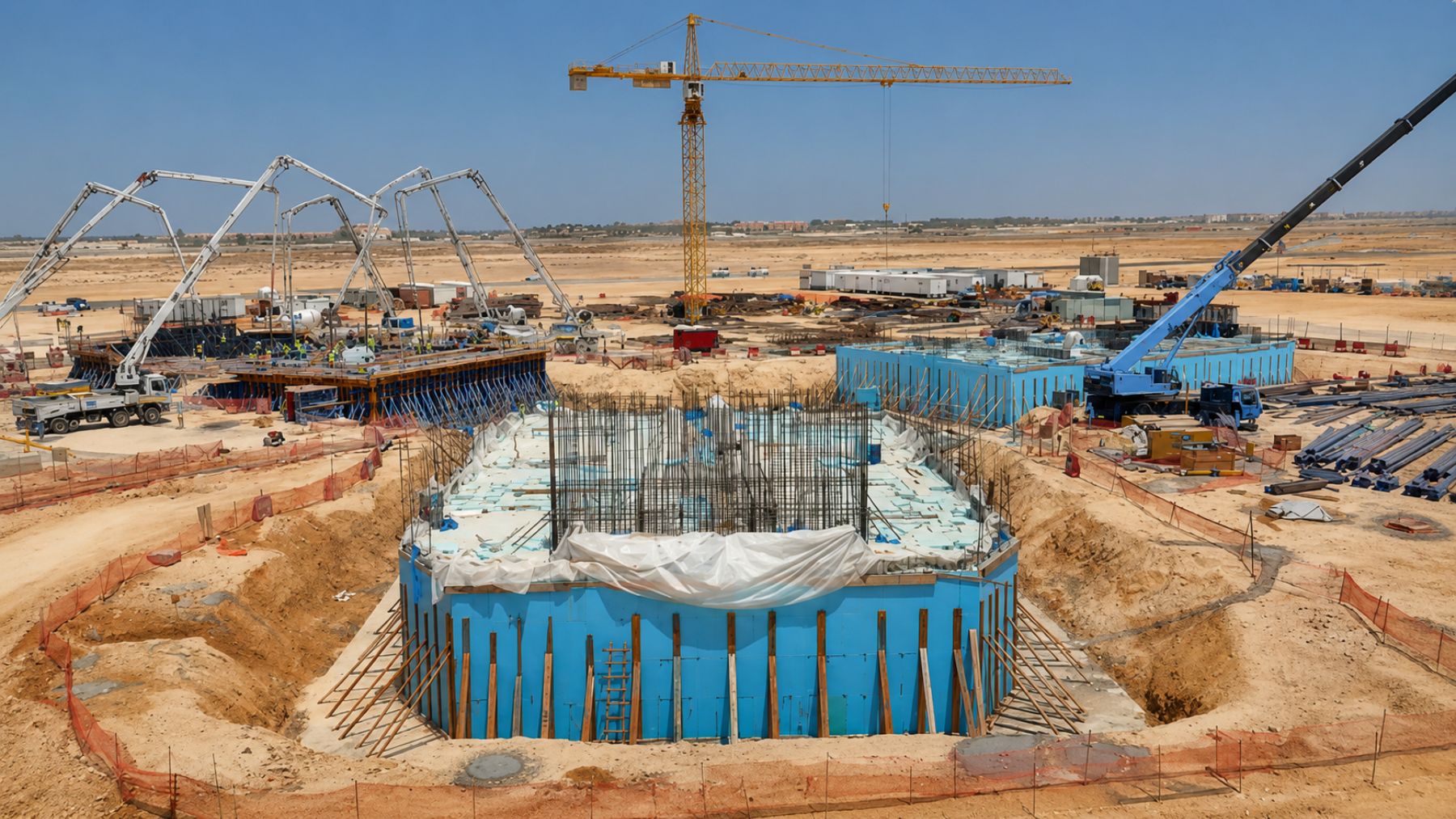 Cimientos de la Jeddah Tower