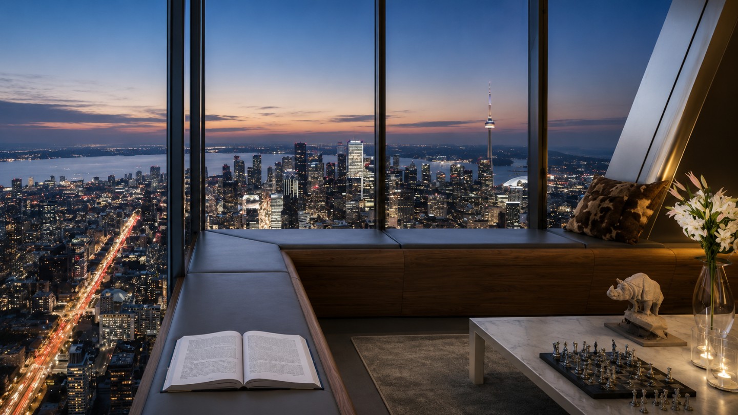 Interior de vivienda de One Bloor West - RDM