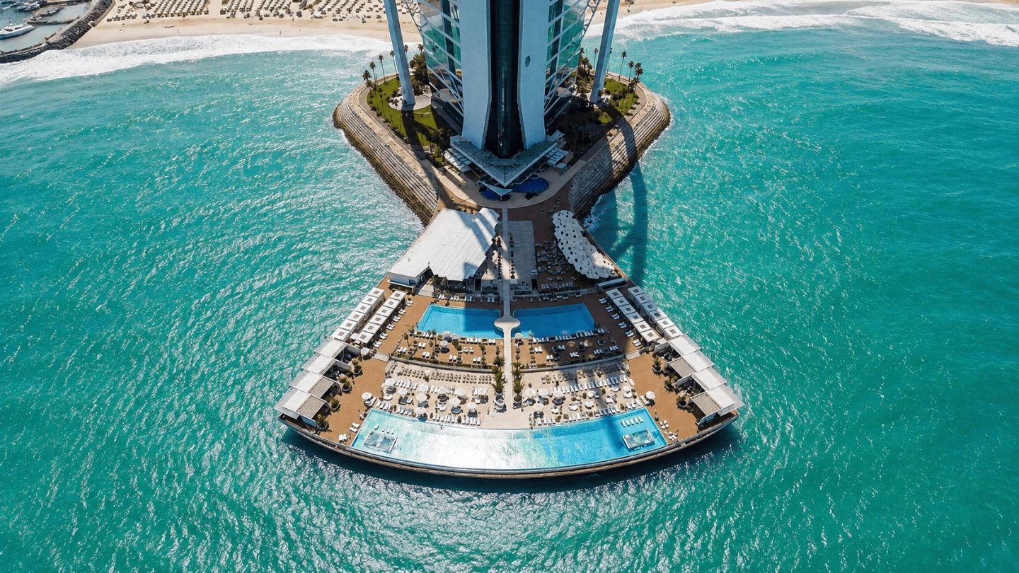 Burj Al Arab - detalle piscinas privadas - RDM