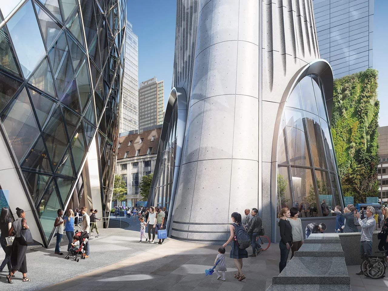 El sueño truncado del Tulip London, el rascacielos de 305 metros que quedó atrapado entre disputas políticas y legales 9 El discreto vestíbulo del Tulip London a pie de calle - RDM